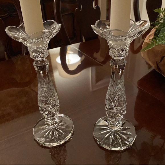 Crystal Candleholders - Picture 2 of 3